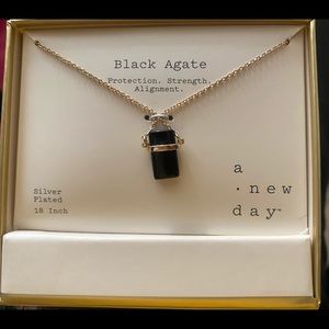 Black agate necklace